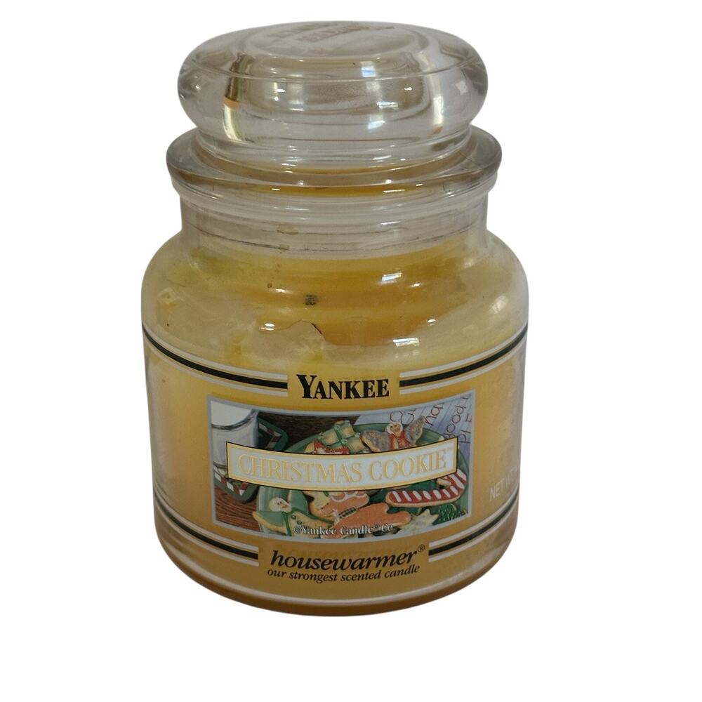 Yankee Candle Christmas Cookie 14.5 oz Jar., NEW, Cream.